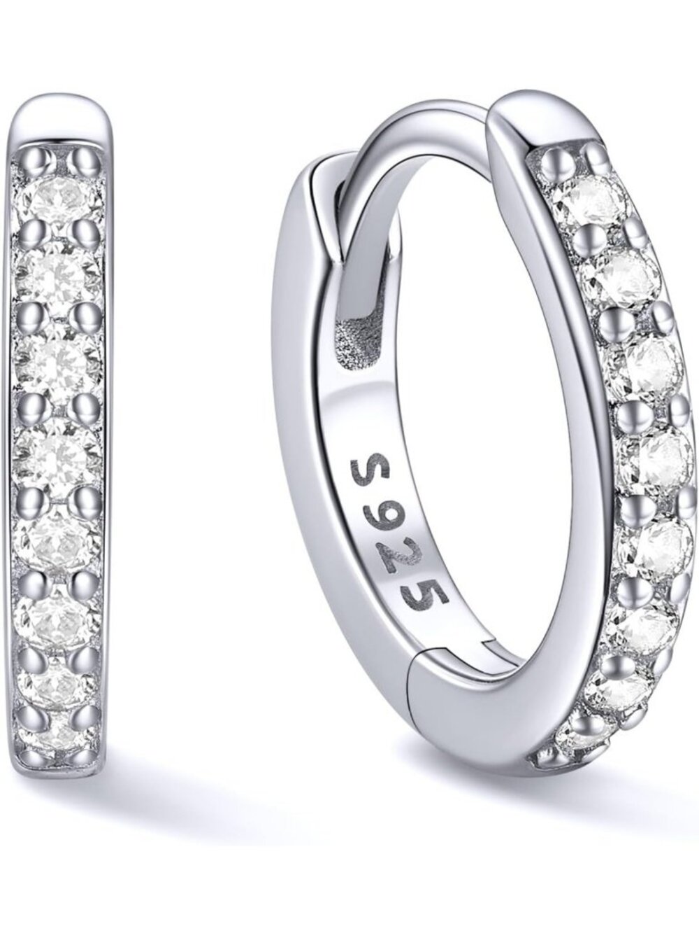 Stylish 925 Sterling Silver Small Hoop Earrings for Women, 6-20MM, Everyday Wear